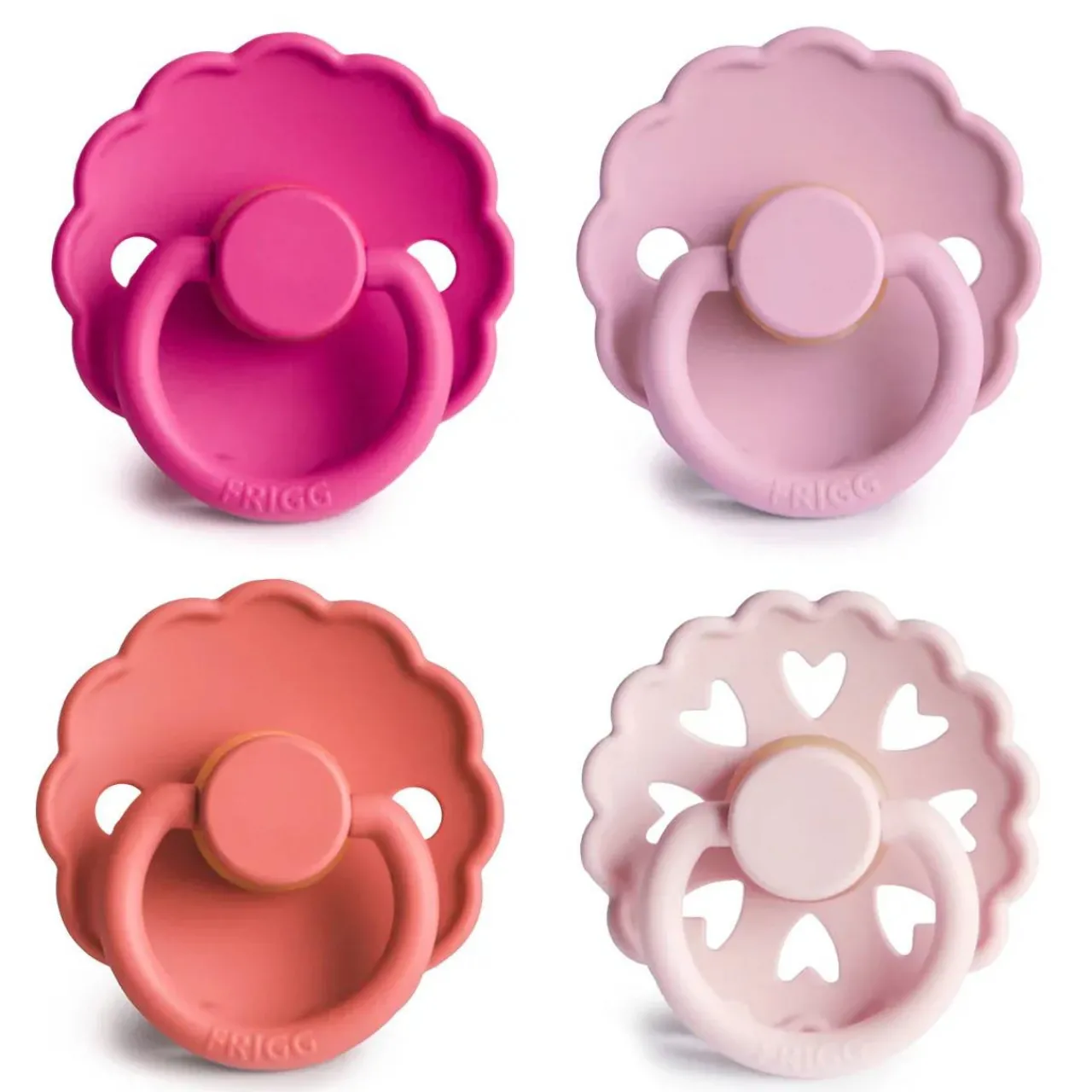 Dummies & Accessories*FRIGG Round Latex Pacifiers 4pk
