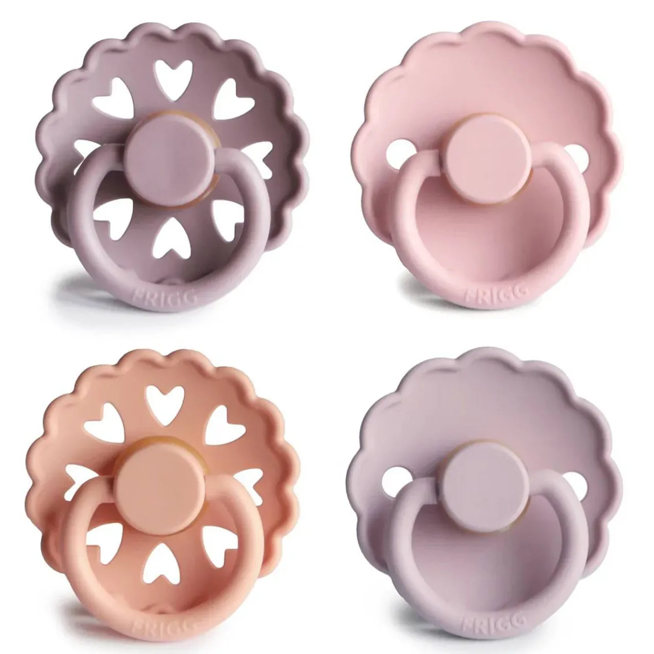 Dummies & Accessories*FRIGG Round Latex Pacifiers 4pk