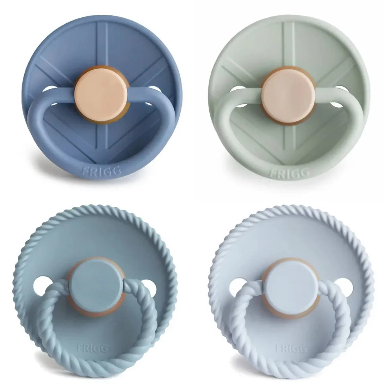 Dummies & Accessories*FRIGG Round Latex Pacifiers 4pk