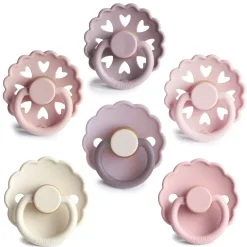 Dummies & Accessories*FRIGG Round Latex Pacifiers 6pk