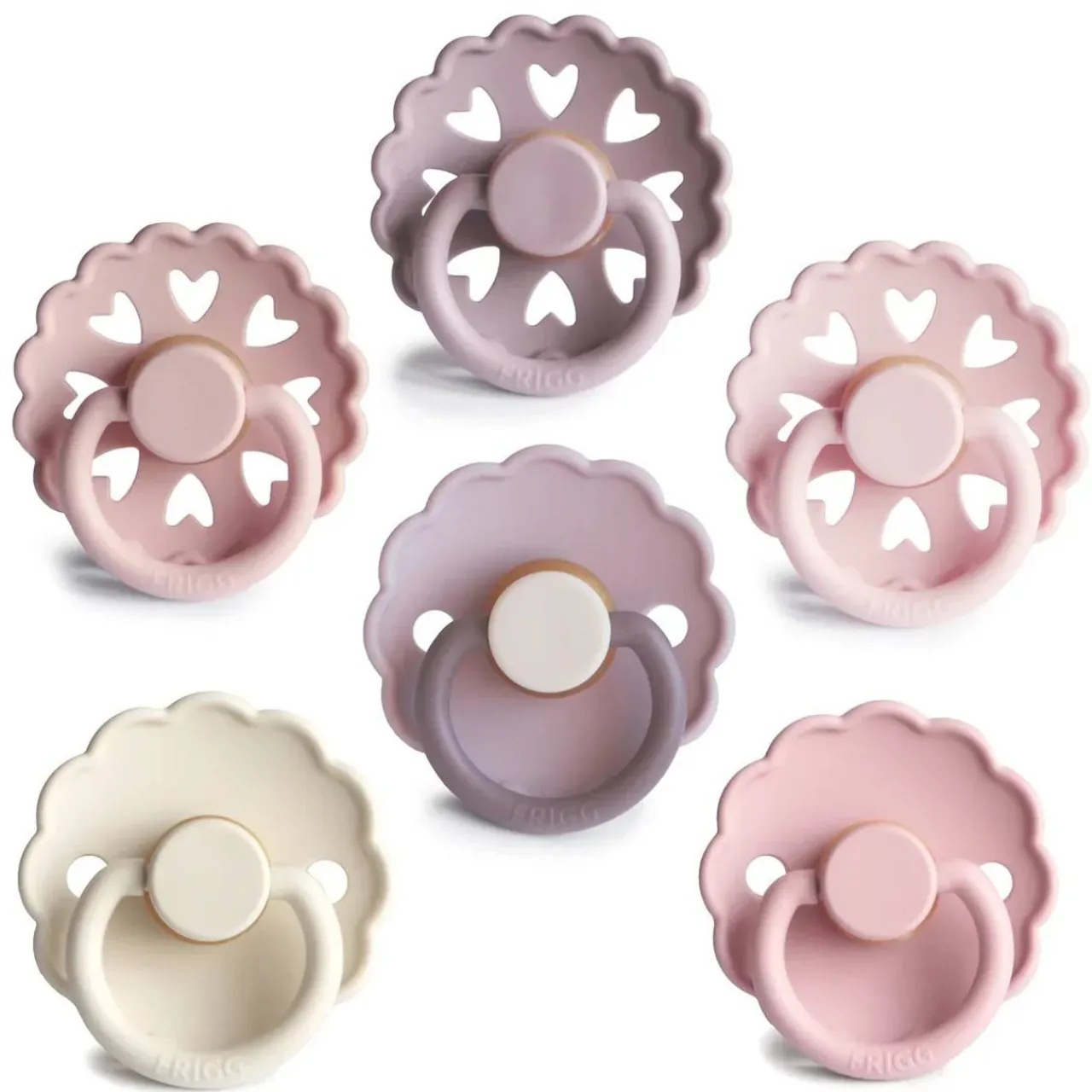 Dummies & Accessories*FRIGG Round Latex Pacifiers 6pk