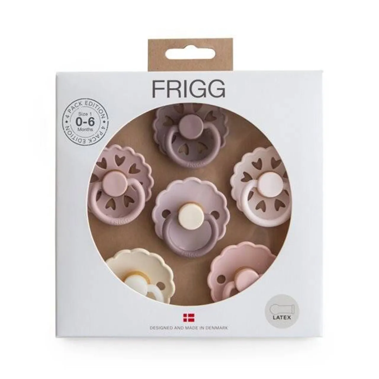 Dummies & Accessories*FRIGG Round Latex Pacifiers 6pk