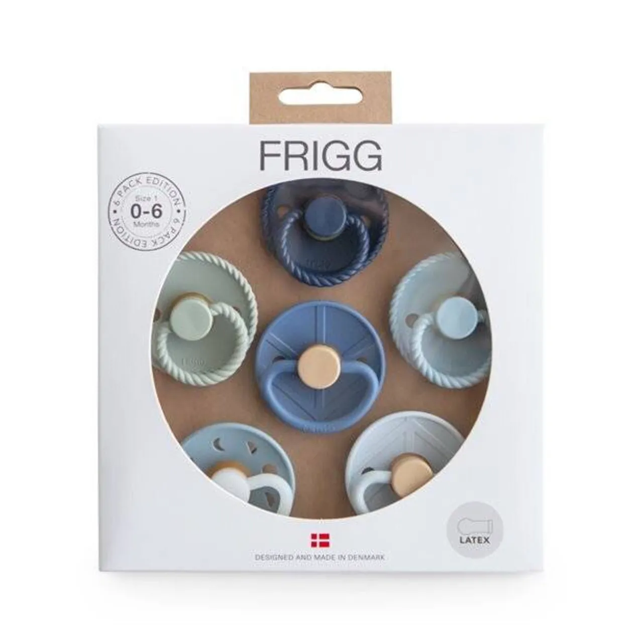 Dummies & Accessories*FRIGG Round Latex Pacifiers 6pk
