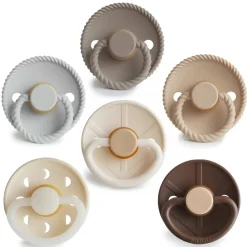 Dummies & Accessories*FRIGG Round Latex Pacifiers 6pk