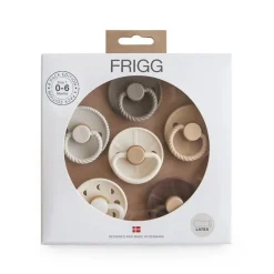 Dummies & Accessories*FRIGG Round Latex Pacifiers 6pk
