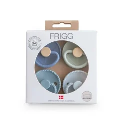 Dummies & Accessories*FRIGG Round Silicone Pacifiers 4pk Skyline Serenity