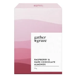 Gifts For Mum*Gather & Graze - Raspberry & Dark Chocolate Almonds 50g