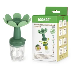 Starting Solids*Haakaa Flower Fresh Food Feeder & Cover Set
