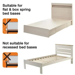 Safe Sleep*Dream Baby Harrogate Bed Rail - White