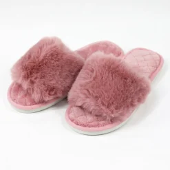 Gifts For Mum|Lounge Wear*Honeydew Classic Slide Plush Slippers - Clearance