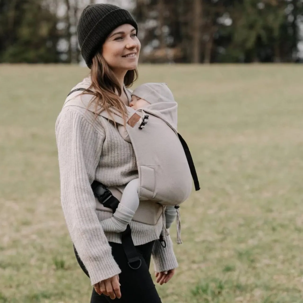 Buckle Carriers*Hoppediz Primeo Baby Carrier - Cross Twill