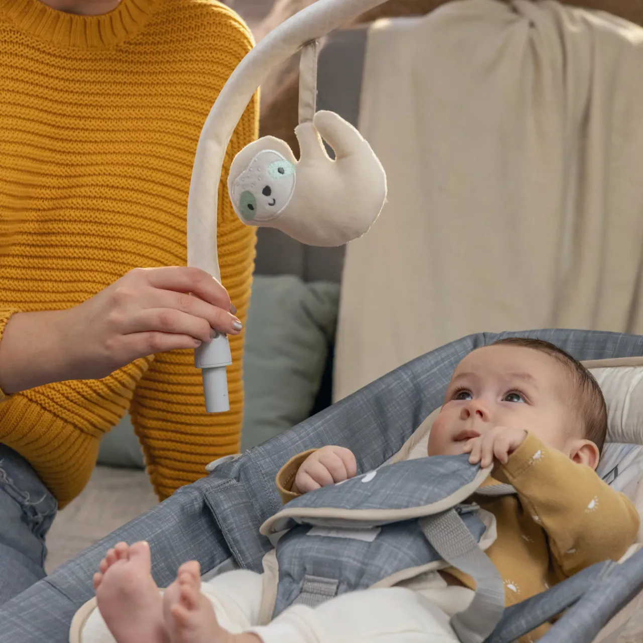Bouncers & Baby Swings*Ingenuity Igenuity Happy Belly Rock-to-Bounce Massage Seat Parker