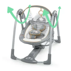 Bouncers & Baby Swings*Ingenuity Boutique Collection Swing n Go Portable Swing Bella Teddy