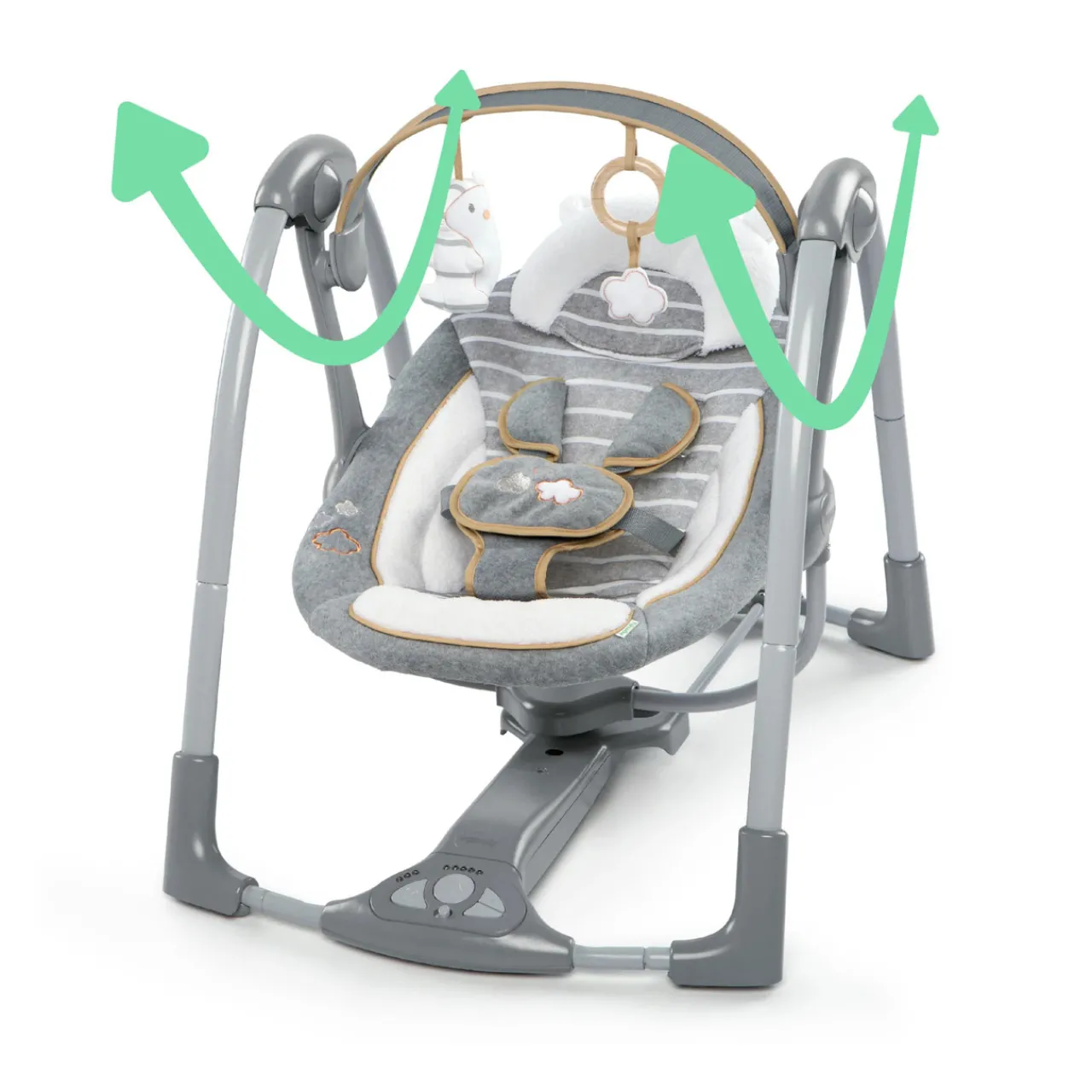Bouncers & Baby Swings*Ingenuity Boutique Collection Swing n Go Portable Swing Bella Teddy