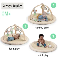 Rugs & Play Mats*Ingenuity Every Season Plush Lambswool Activity Gym