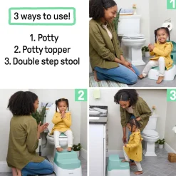 Toilet Training & Bedwetting*Ingenuity Prepare to Potty 3-in-1 Potty & Step Stool System Teal