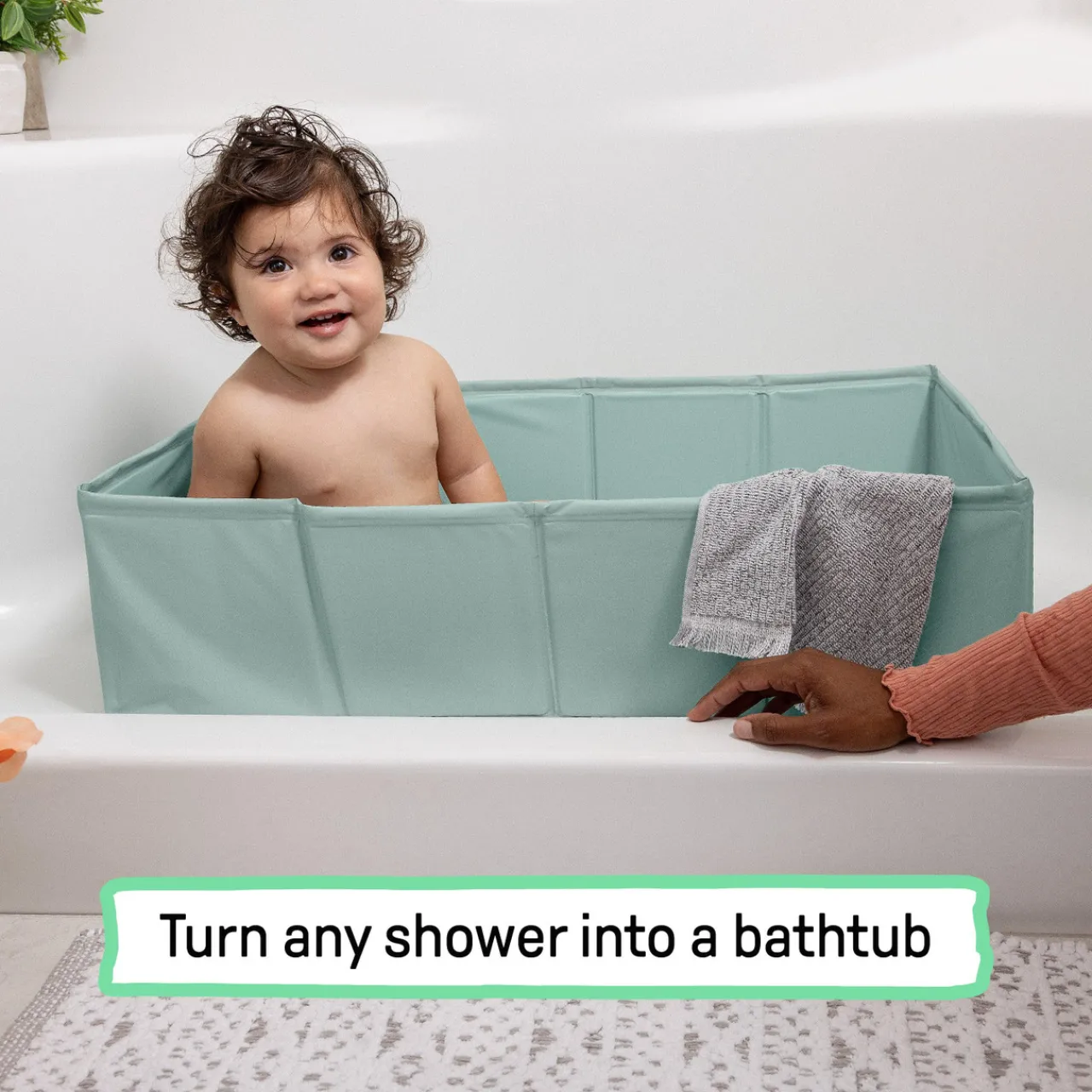 Baths & Accessories*Ingenuity Tuckaway Travel Baby Bath Tub Sage