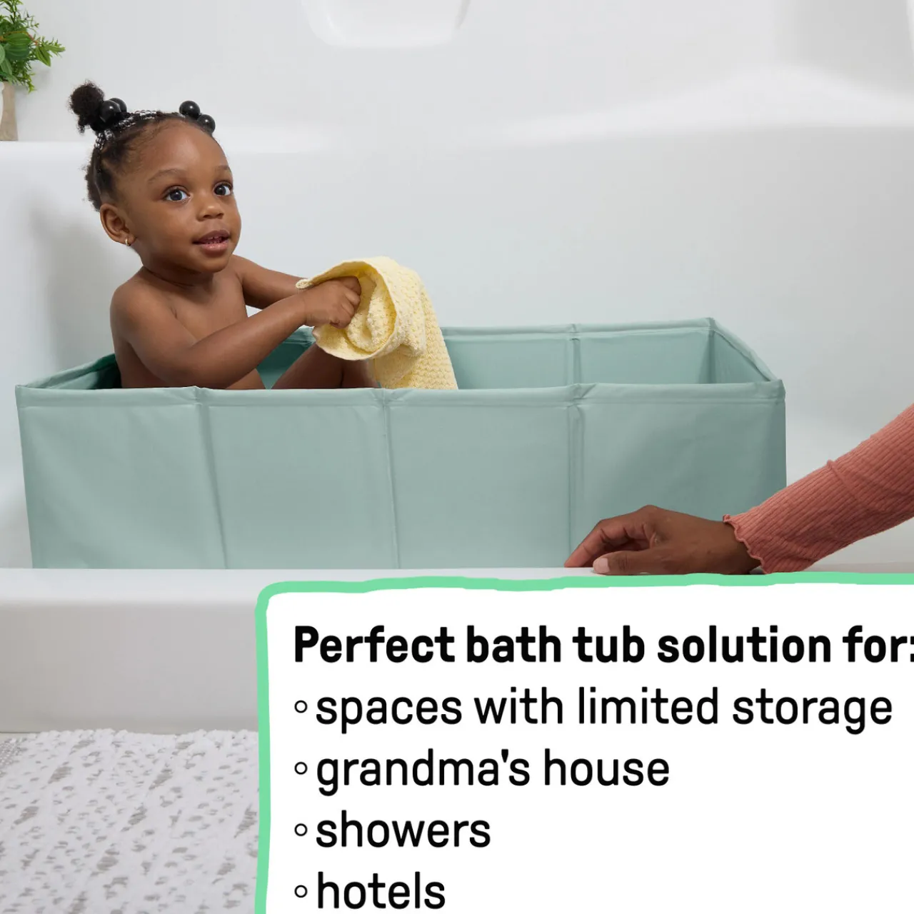 Baths & Accessories*Ingenuity Tuckaway Travel Baby Bath Tub Sage