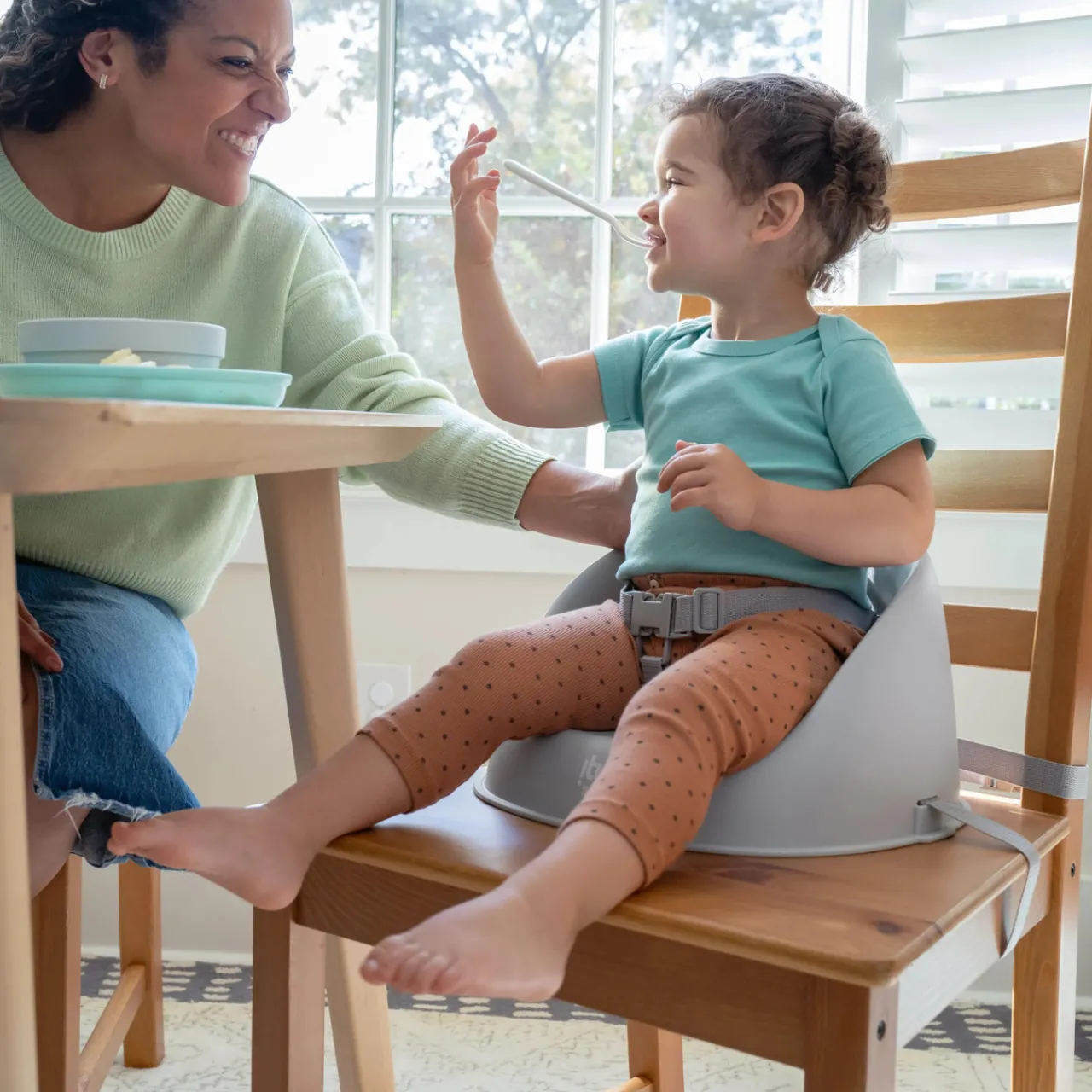 High Chairs & Booster Seats|Starting Solids*Ingenuity ity by My Spot Easy Clean Booster Seat Grey