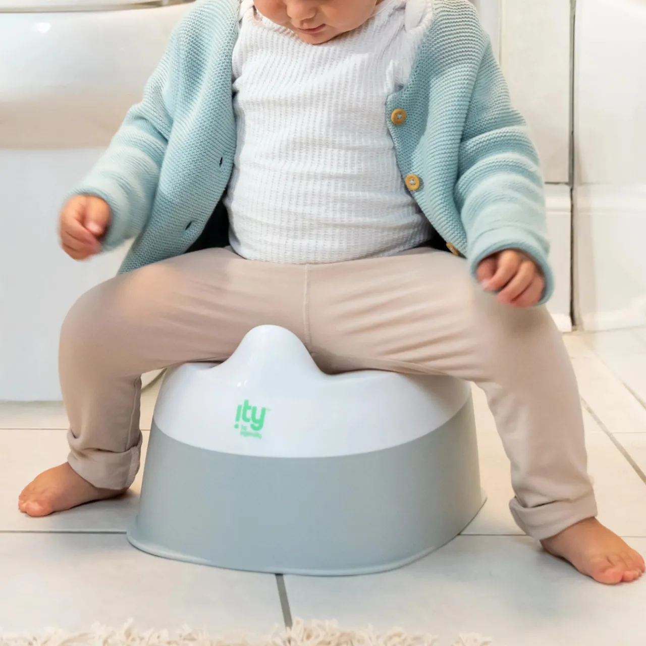 Toilet Training & Bedwetting*Ingenuity ity by Ready Set Go Potty White/Grey
