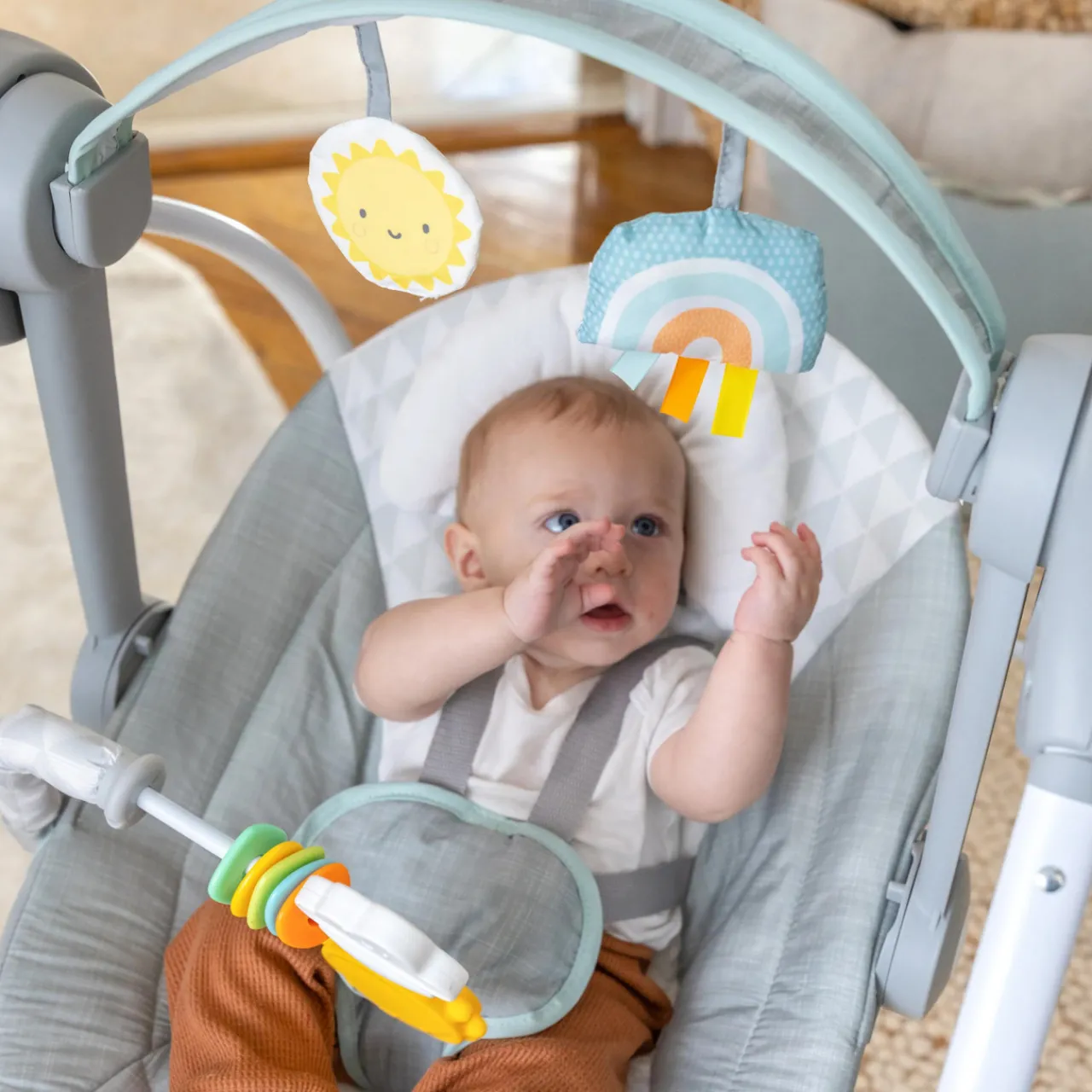 Bouncers & Baby Swings*Ingenuity ity by Sun Valley Milestone Baby Swing Grey