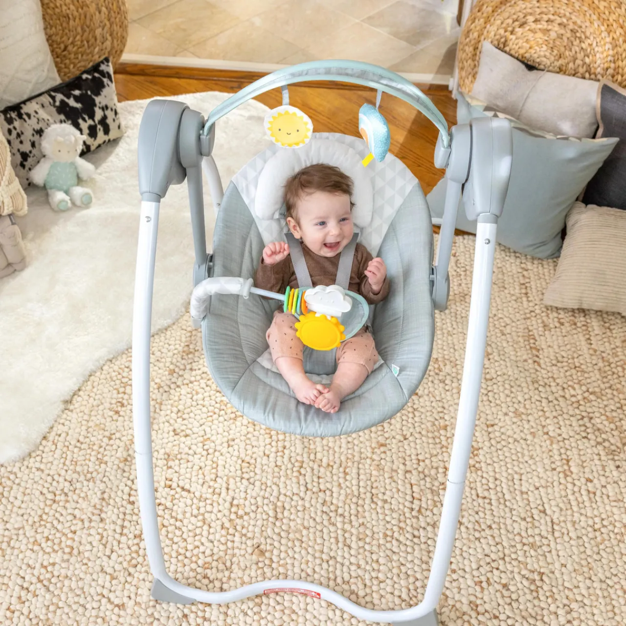 Bouncers & Baby Swings*Ingenuity ity by Sun Valley Milestone Baby Swing Grey