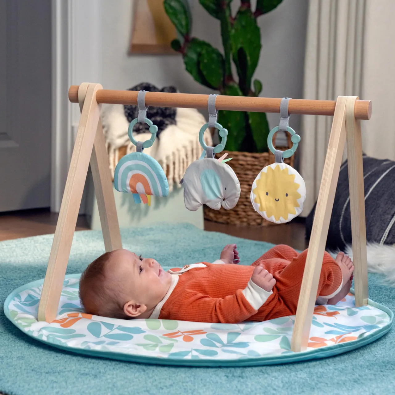 Rugs & Play Mats*Ingenuity ity by Sun Valley Wooden Toy Arch & Play Mat