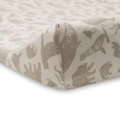 Change Mats & Baskets|Change Tables, Mats & Baskets*Jollein Jersey Cotton Change Mat Cover Animals Nougat