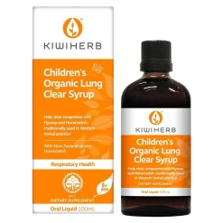 First Aid & Family Health*Kiwiherb (Orange) - Children's Organic Lung Clear Syrup
