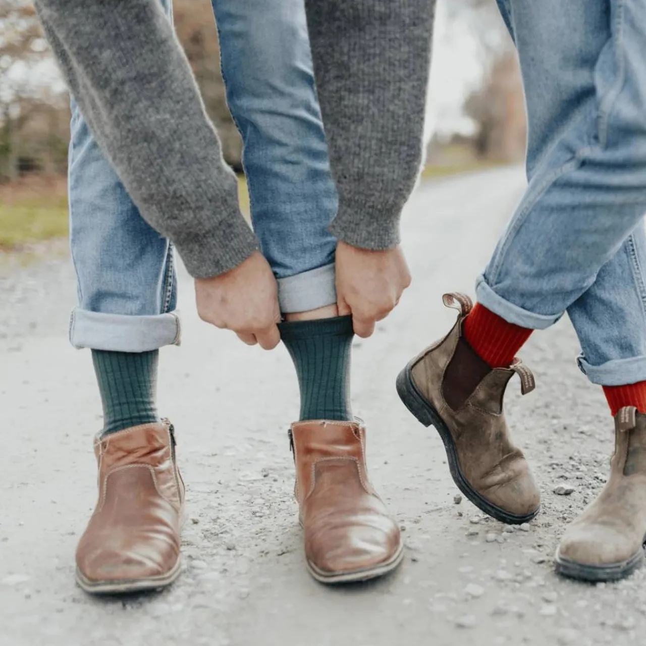 Grown Ups*Lamington Mens Crew Merino Socks