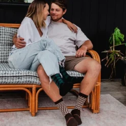 Grown Ups*Lamington Mens Crew Merino Socks