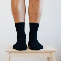 Grown Ups*Lamington Mens Crew Merino Socks - Rib