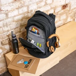 Kids Bags & Backpacks*Lassig - School Backpack Origin Bold - Clearance Black