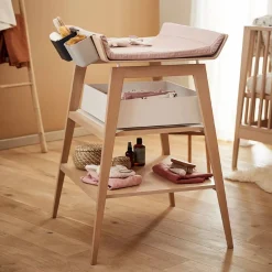 Change Mats & Baskets|Change Tables, Mats & Baskets*Leander Linea Organic Change Mat Cover Dusty Rose