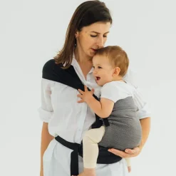 Buckle Carriers*Lenny Lamb LennyHip Carrier - Herringbone Ombre Grey