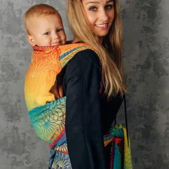 Half Buckle Carriers|Buckle Carriers*Lenny Lamb LennyHybrid Half Buckle - Jacquard - Preschool Size