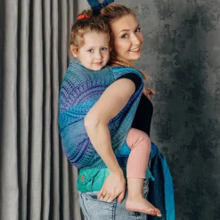 Half Buckle Carriers|Buckle Carriers*Lenny Lamb LennyHybrid Half Buckle - Jacquard - Preschool Size