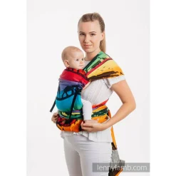 Half Buckle Carriers|Buckle Carriers*Lenny Lamb LennyHybrid Half Buckle - Jacquard