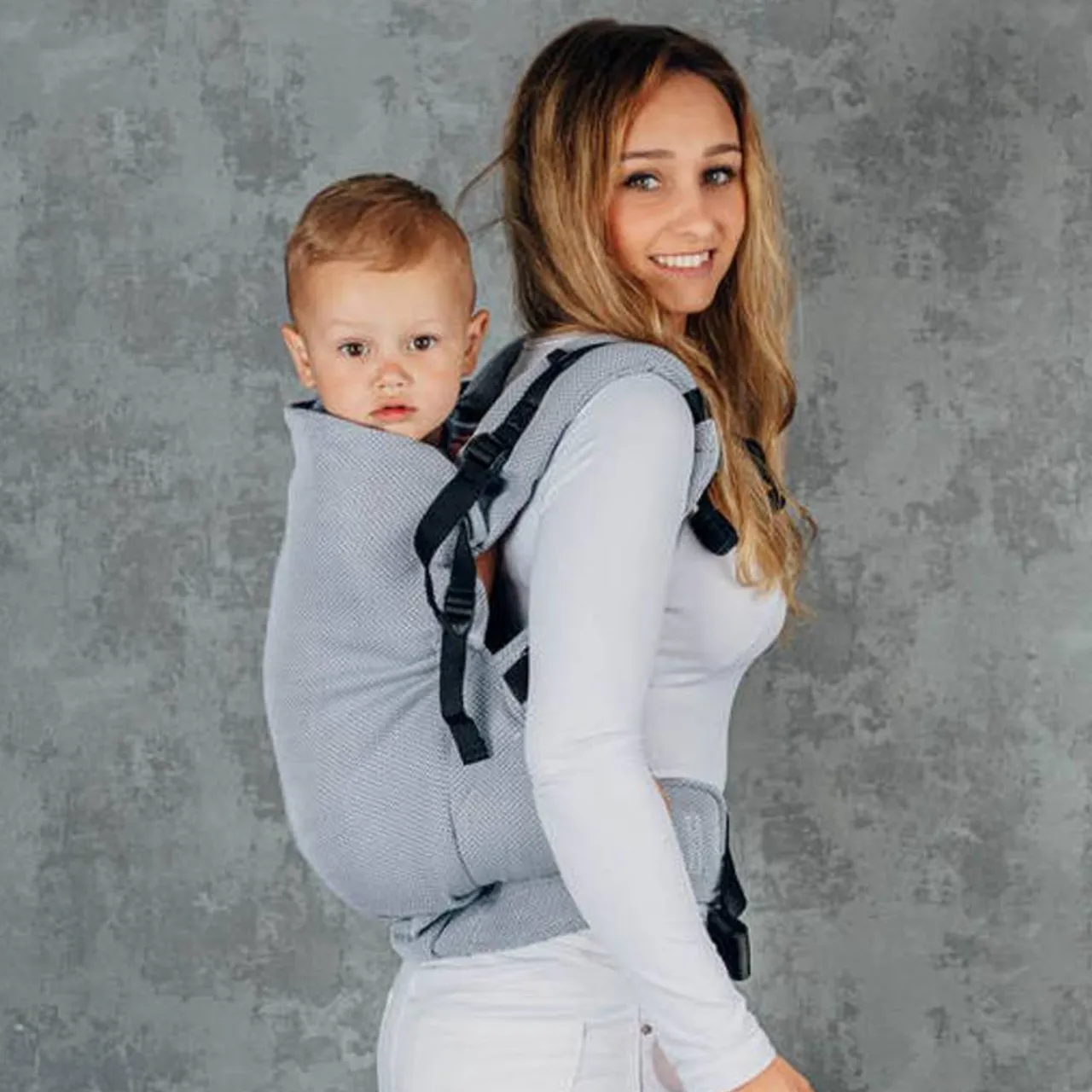 Buckle Carriers*Lenny Lamb LennyPreschool Carrier - Herringbone