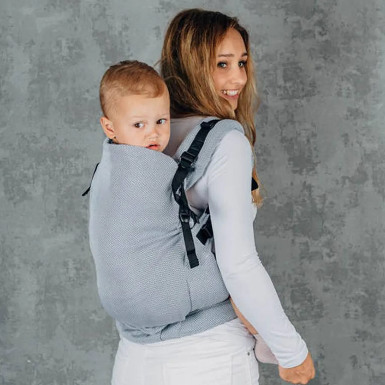 Buckle Carriers*Lenny Lamb LennyPreschool Carrier - Herringbone