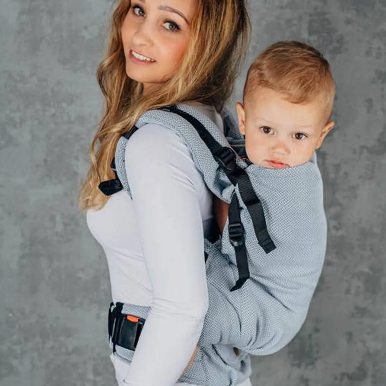 Buckle Carriers*Lenny Lamb LennyPreschool Carrier - Herringbone