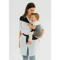 Twin Carriers|Buckle Carriers*Lenny Lamb LennyTwin Carrier - Herringbone Ombre Grey