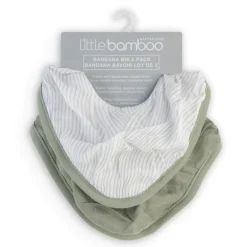 Bibs & Burp Cloths|Starting Solids*Little Bamboo - Muslin Bib 2 Pack