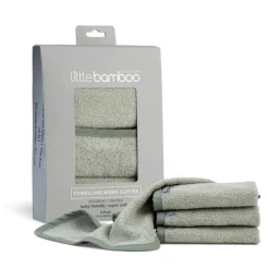 Towels & Facecloths*Little Bamboo - Towelling Washers 3 Pack