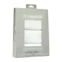 Towels & Facecloths*Little Bamboo - Towelling Washers 3 Pack
