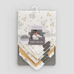 Bibs & Burp Cloths|Starting Solids*The Little Linen Company Little Linen Jersey Bib 5 Pack