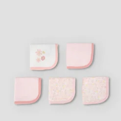 Towels & Facecloths*The Little Linen Company Little Linen Towelling Washers 5 Pack