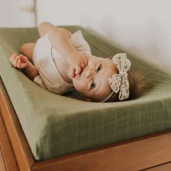 Change Mats & Baskets|Change Tables, Mats & Baskets*Little Unicorn - Muslin Changing Pad Cover / Bassinet Sheet