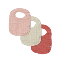 Starting Solids|Bibs & Burp Cloths*Little Unicorn - Muslin Classic Bib 3 pack