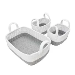 Storage & Caddies*Living Textiles Cotton Rope 3pc Storage